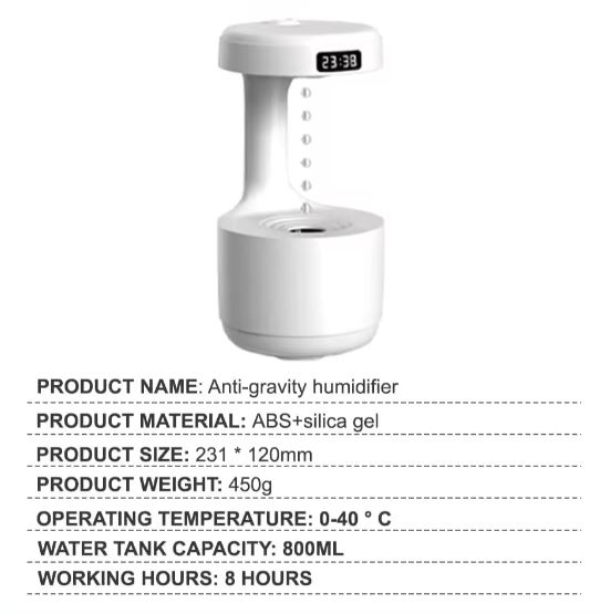 Miniatura 4 de HUMIFICADOR  ULTRASONICO CON RELOJ
